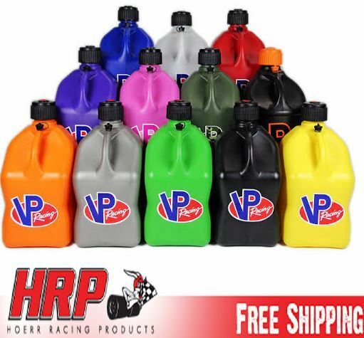 VP Racing Fuels Square 5 Gallon Fuel Jug with Exclusive Custom Cap Colors