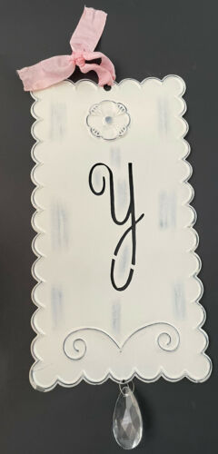 Pottery Barn Tin Pinched Letters “y” Kids Hanging Decoration Farmhouse Victorian