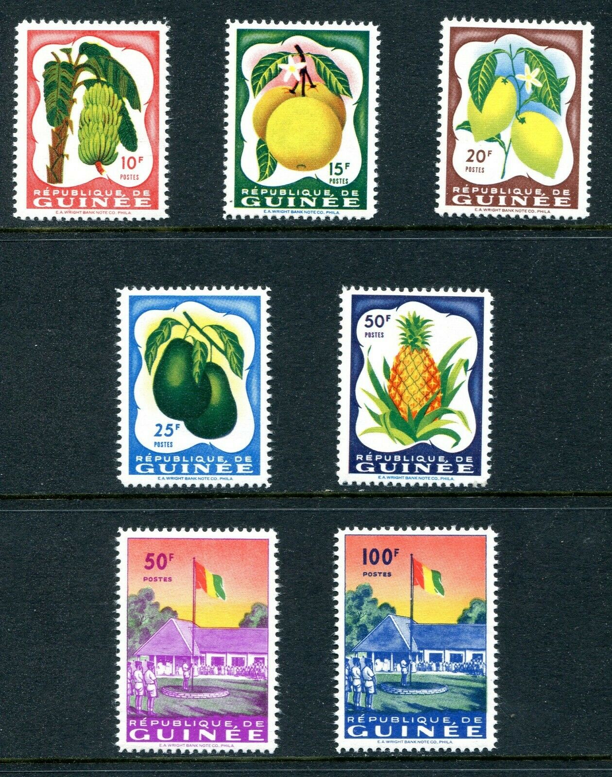 Guinea 1959 Unused(nh) Sets With #175-179