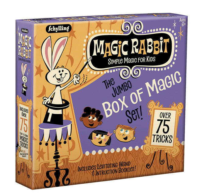 Jumbo Box Of Magic 75 Trick Set Show Wand Card Learn Beginner Kit Kids 6+