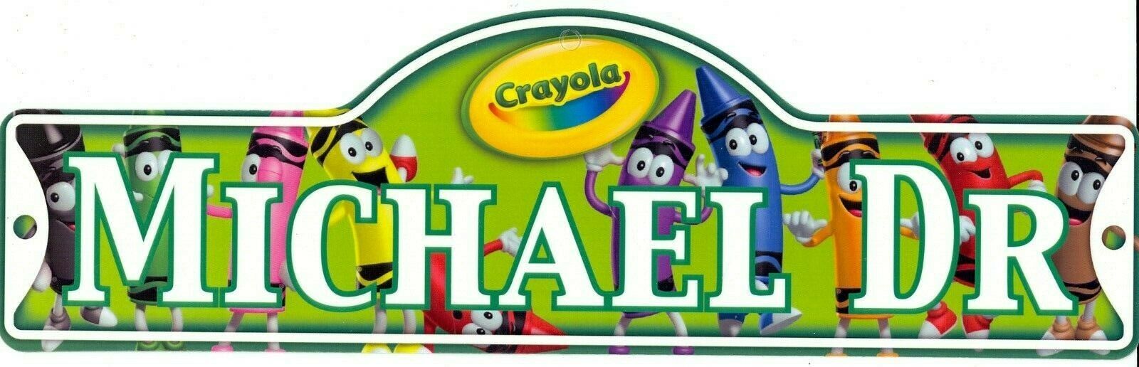Crayola Street Sign Personalized Michael Dr Kids Room Sign Stocking Stuffer