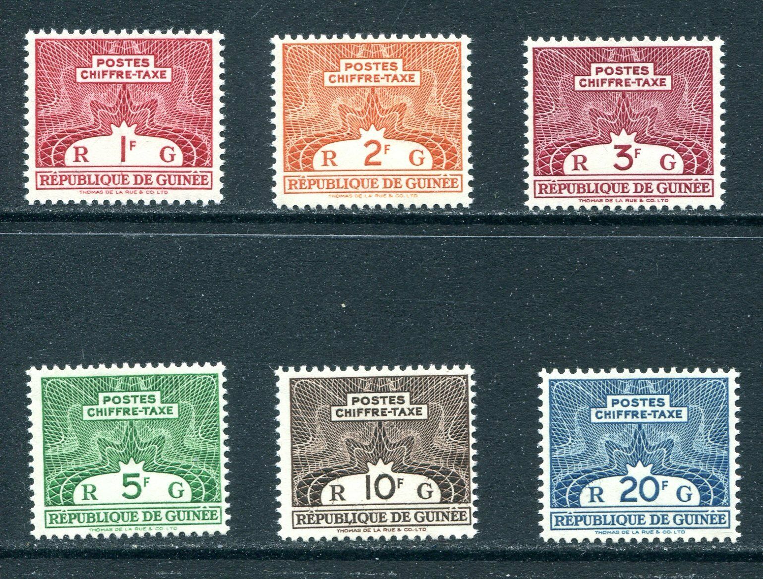 Guinea 1960 Postage Due Unused(nh) Set #j42-j47