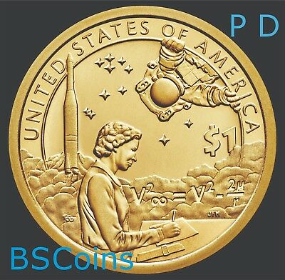 2019 P&d Native American Sacagawea Space Program Dollar 2 Coin Set - Ship Today!
