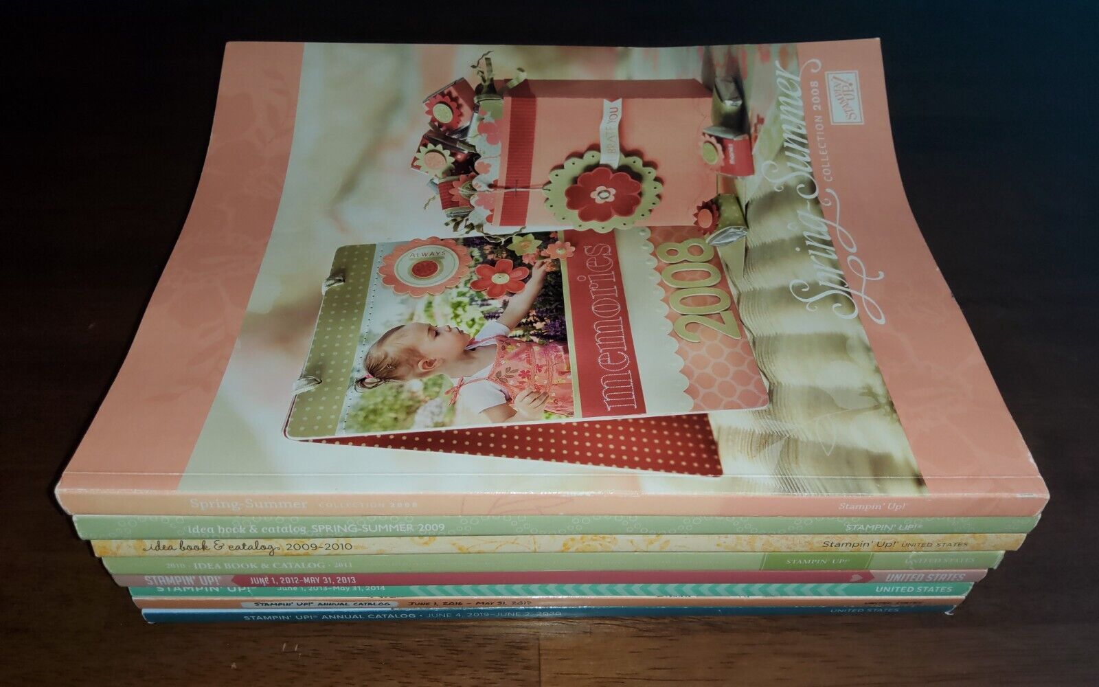 Stampin' Up! Idea Books And Catalogs Lot Of 8 2008-2020 Or 6 2002-2007 Scrapbook