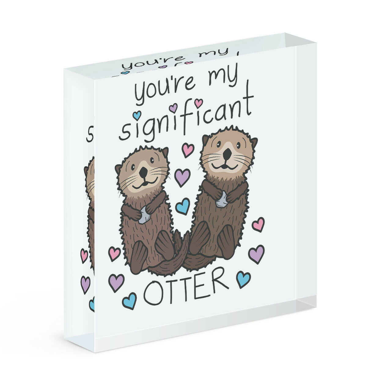 You're My Significant Otter Acrylic Photo Block Frame Valentines Day Girlfriend