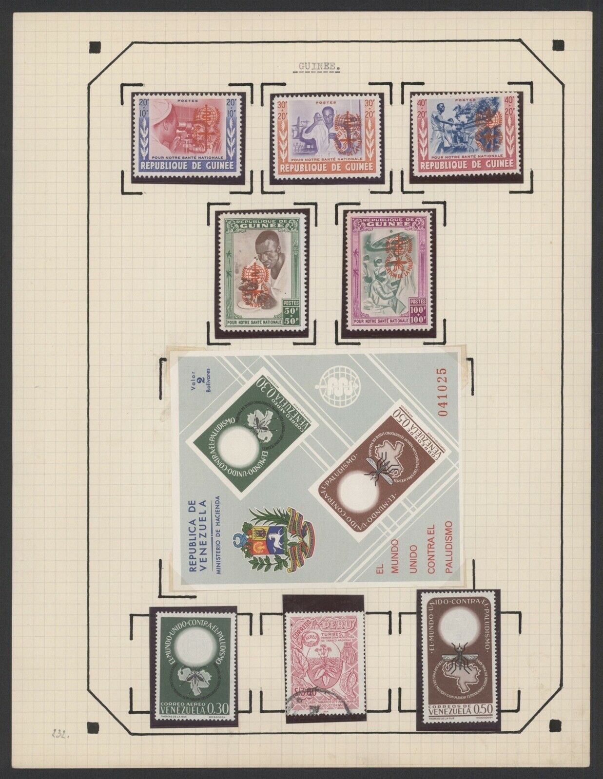 Guinea - Mnh / Used Stamps On Collector Page R774