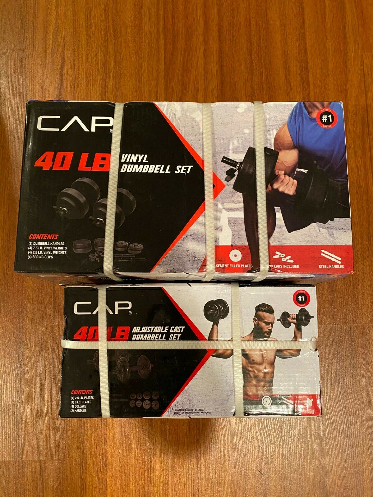 New Cap Adjustable Dumbbell 40lb Sets - Choose Weight When Working Out