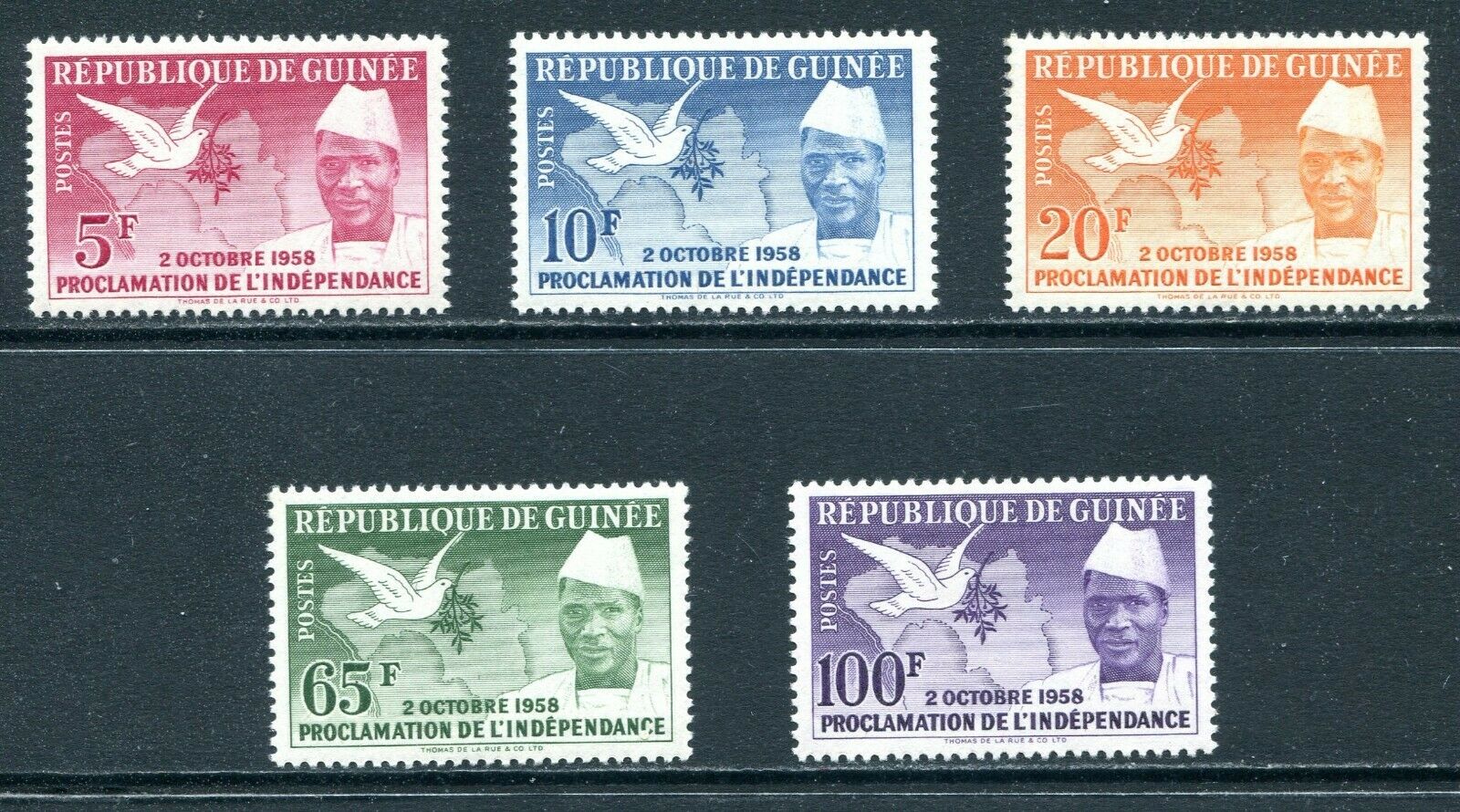 Guinea 1959 Unused(NH) Set #170-174