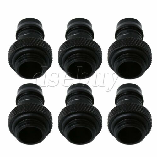 6pcs Fitting G1/4 Thread Soft Tube Barb Connector For Computer Water Cooling
