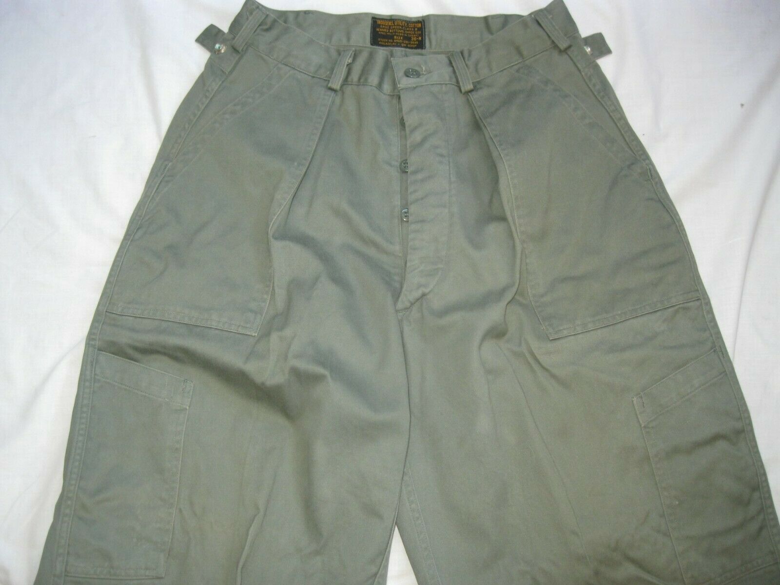 USAF Trousers, Utility, Cotton, Sage Green Class 2 Shade 509 WAIST